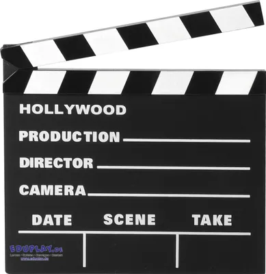 Produktbild von EDUPLAY 120570 Filmklappe, 20 x 17,8 cm, schwarz/weiß