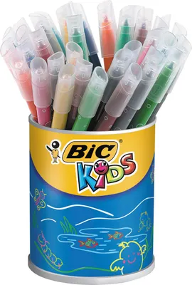 Image de BIC KIDS Feutre de coloriage Kid Couleur medium, boîte ronde de 36 pièces