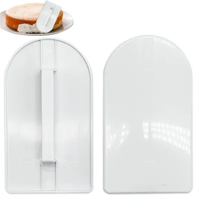 Fondantglätter-Set, 2 Stück, Kunststoff, 14,5 x 8,5 cm, weiß