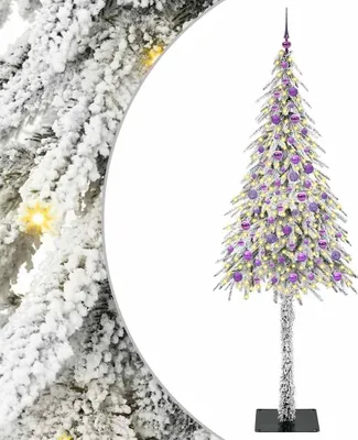 Image de Sapin de Noël avec 300 LED Blanc 210 cm PE et Acier