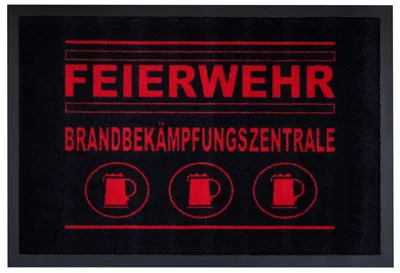 Produktbild von Fußmatte- Feierwehr, Spruch Matte, Türmatte