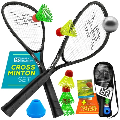 Image de Ensemble de badminton complet pour 5 joueurs, comprenant des volants