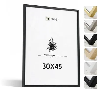 Image de Cadre en bois noir 30 x 45 cm