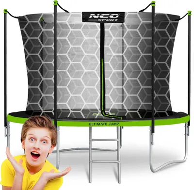 Produktbild von Gartentrampolin 312 cm mit Sicherheitsnetz und Leiter von Neo-Sport