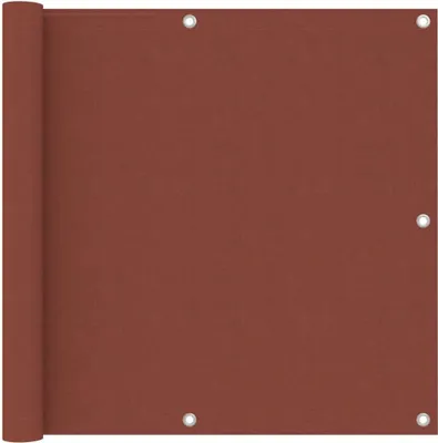 Image de Paravent de balcon 90x500 cm tissu oxford terracotta