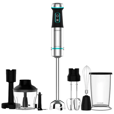 Immagine prodotto di Cecotec Power TitanBlack 1200 XL PerfectCream&Crush Frullatore a immersione 1200 W Nero, Verde, Acciaio inox