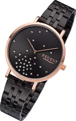 Produktbild von Regent Damenuhr schwarz BA-595
