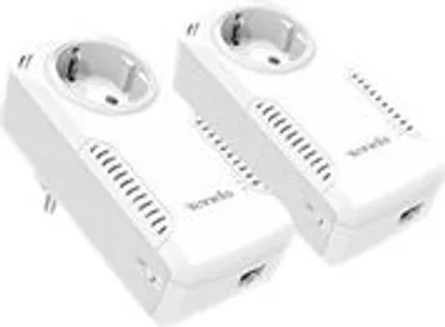 Produktbild von Tenda p1001p 2er-Pack Powerline-Gigabit-Adapter, mit AC-Buchse, 1*Gigabit-Ethernet-Anschluss, Homeplug av2 Gigabit-Rate