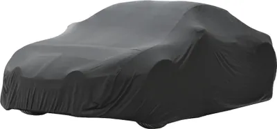 Obrázek produktu pro ECD Germany Potah na auto vnitřní L 482x178x119 cm, Stretch Soft Satin, šedý, prodyšný, odpuzující prach a nečistoty
