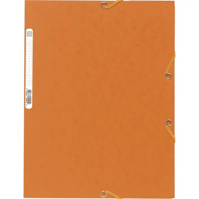 Immagine prodotto di Exacompta, raccoglitore ad anelli A4+, cartoncino manila da 400 g, elastico arancione, 250 fogli