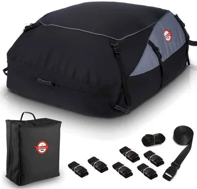 Produktbild von Sailnovo Auto Dachbox 15 Kubikfuß Faltbar Dachtasche Wasserdicht Dachkoffer Trag