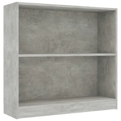 Zdjęcie produktu dla vidaXL Regał betonowy szary 80x24x75 cm materiał drewnopochodny