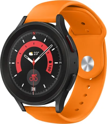 Produktbild von Strap-it Samsung Galaxy Watch 5 Pro Sportarmband (Orange)