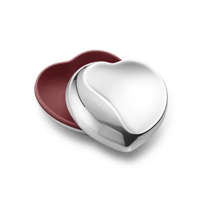 Produktbild von Georg Jensen HEART BOX SS, MIRROR HIBISCUD RED SMALL 10019817