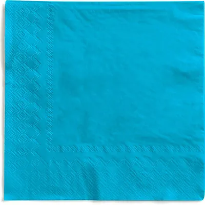 Produktbild von MANK Serviette in Aquablau aus Tissue 3-lagig, 33 x 33 cm, 100 Stück