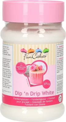 Produktbild von Weißer Tropfenguss 375g Glasur