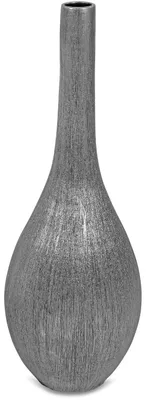 Produktbild von Bodenvase, Flaschenvase ANTIK silber H. 80cm D. 29cm aus Keramik Formano