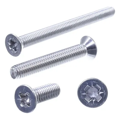 Immagine prodotto di SECCARO vite a testa svasata M8 x 45 mm, acciaio inox V2A VA A2, DIN 965, intaglio a croce / PZ, 20 pezzi