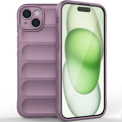 Obrázek produktu pro Pouzdro pro iPhone 15 Měkké TPU Silikonové Nárazuvzdorné Ochranné Pouzdro Fialová