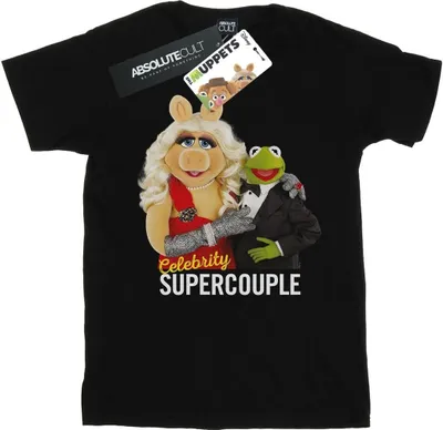 Image de Disney - "The Muppets Celebrity Supercouple" T-Shirt für Herren BI43557 (4XL) (Schwarz)