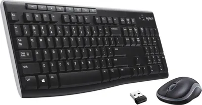 Zdjęcie produktu dla Logitech Wireless Combo Mk270 Keyboard Mouse Included Rf Wireless Qwerty Black, Silver (920004508)
