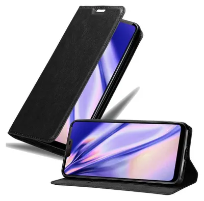 Produktbild von Cadorabo Hülle für LG G7 ThinQ / FIT / ONE Schutz Hülle in Schwarz Handyhülle Etui Case Cover Magnetverschluss