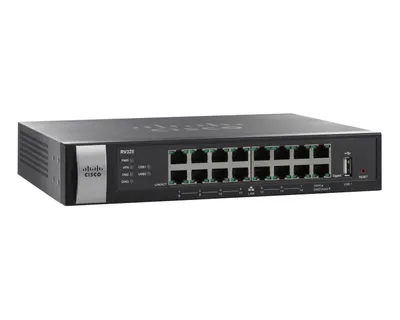 Produktbild von Cisco RV325-K9-G5 Cisco RV325               VPN/14GE/2W/Ro | 2xUSB (3G/LTE-Stick kompatibel)