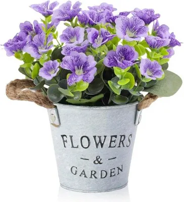 Produktbild von Artifizielle Blumen für Innen und Außen in dekorativer Pflanztopf für jede Raumgestaltung