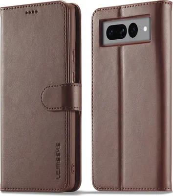 Produktbild von Hülle für Google Pixel 7 Pro, Klapphüllen Brieftasche Leder Magnetverschluss Ständer Schutzhülle Braun