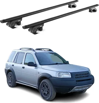 Image de Barres de toit transversales pour Land Rover Freelander I 1998-2006 Noir 2x ABE