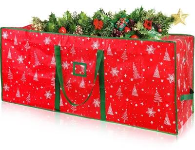 Immagine prodotto di Borsa impermeabile per lo stoccaggio dell'albero di Natale, con doppia cerniera