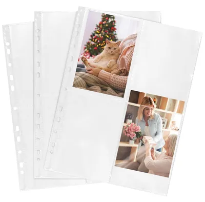 Obrázok produktu pre Omgoods – Súprava 50 obalov formátu A4 s 400 priečinkami na obojstranné uloženie fotografií