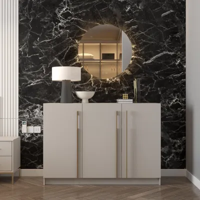 Produktbild von Spiegel KRISTAL Wandspiegel mit Heizmatte, rund, 60x60 cm Dekorspiegel mit LED-Beleuchtung, Touchsensoren
