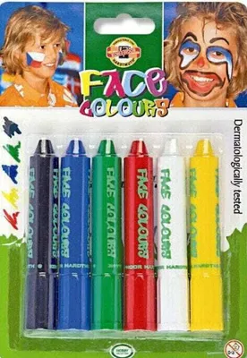 Obrázok produktu pre KOH-I-NOOR 4610006001BL Sada farieb na tvár 6 ks