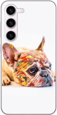 Produktbild von König Design Hülle kompatibel mit Samsung Galaxy S23 Plus Kunststoff Soft Handyhülle - Handy Case Bulldogge Bunt