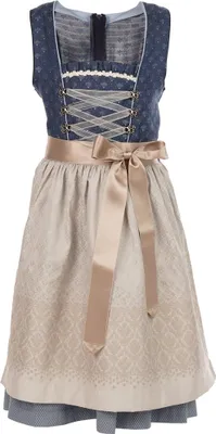 Produktbild von Isar-Trachten Jugend Dirndl "Marina" 44782 | Festlich Kinderkleid - Blau Silbergrau Größe: 128