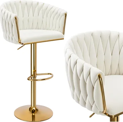 Obrázok produktu pre Cofton Gold Bar Hocker Cream White