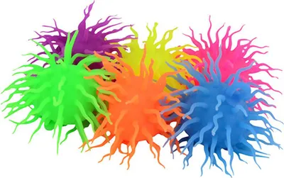 Produktbild von Johntoy Spike Fluffy Ball mit Licht, Ø 12 cm