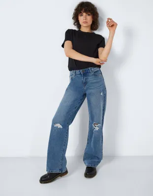 Produktbild von Weite Jeans mit Rissen Loose Fit Denim Hose NMAMANDA - 31W / 32L
