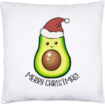 Produktbild von Merry Christmas Kissen Inkl Füllung Geschenkidee Avocado-Fans Süßes Motiv für Weihnachten für Familie Freunde