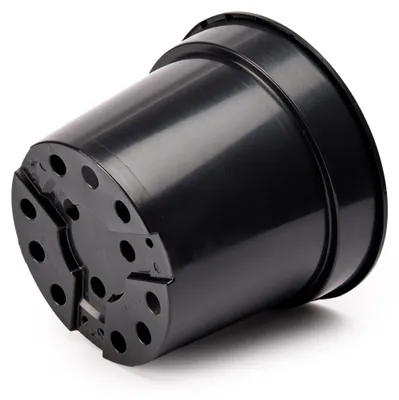 Produktbild von Garronda Blumentopf GD-0025 (5 Stück - Schwarz, ⌀ 19cm H=15cm)