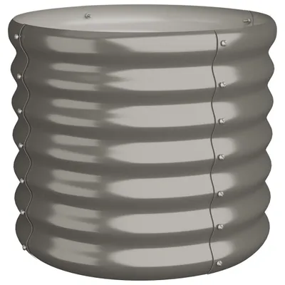 Productafbeelding van vidaXL Plantenbak, verzinkt staal, 40x40x36 cm, grijs