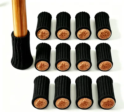 Produktbild von Möbelsocken für Stuhlbeine, 12 Stück elastische Stuhlsocken