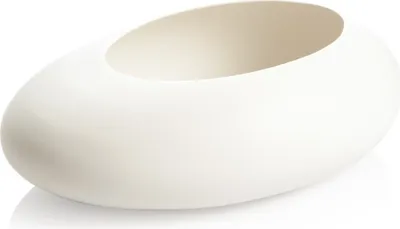 Produktbild von Tescoma Ovaler niedriger Blumentopf FANCY HOME Stones, weiß