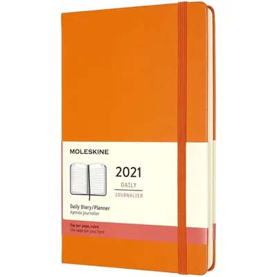 Produktbild von Moleskine 12 Monate Tageskalender 2021 Large/A5,