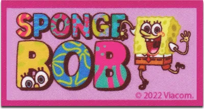 Obrázek produktu pro Comercial Mercera SpongeBob SquarePants © s potiskem - nášivka, nažehlovací, nažehlovací obrázek, nášivka, nášivky, k nažehlení, velikost: 7,5 x 4 cm