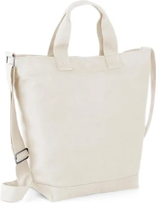 Immagine prodotto di BagBase BG673 | Borsa a tracolla in tela da giorno | 38 x 40 x 14 cm - Colore: Naturale - Dimensioni: 38 x 40 x 14 cm
