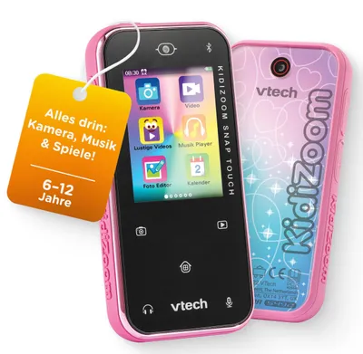 Produktbild von VTech KidiZoom Snap Touch pink, Kinder-Smartphone, 6 Jahr(e), 130 g, Pink
