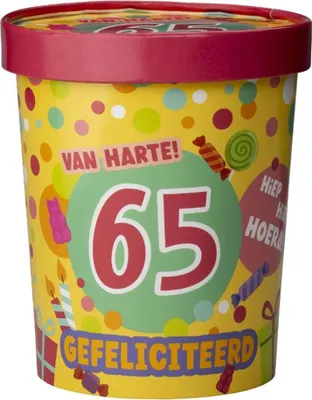 Produktbild von Paperdreams Bonbonbecher ø12x14cm – 65 Jahre