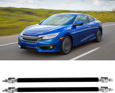 Image de 1 paire de 20 cm de pare-chocs avant de voiture support barre de modification (noir)